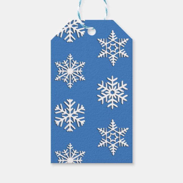 Étiquettes-cadeau Écran blanc, Arrière - plan personnalisable (Devant)