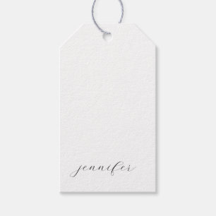 Étiquettes-cadeau Écriture Classique Minimaliste Professionnel