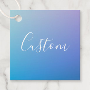 Étiquettes Cadeau Écriture de script modifiable moderne Ombre colo