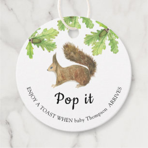 Étiquettes Cadeau Écureuil d'automne - Pop it! Quand elle apparaît