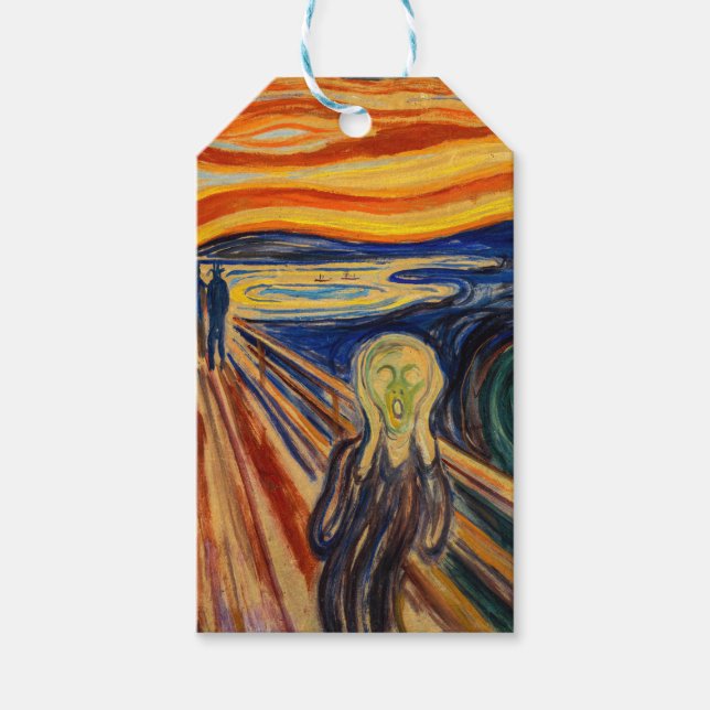 Étiquettes-cadeau Edvard Munch - Le cri 1910 (Devant)