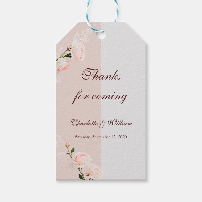 Étiquettes-cadeau Effets violet clair et gris (Devant)