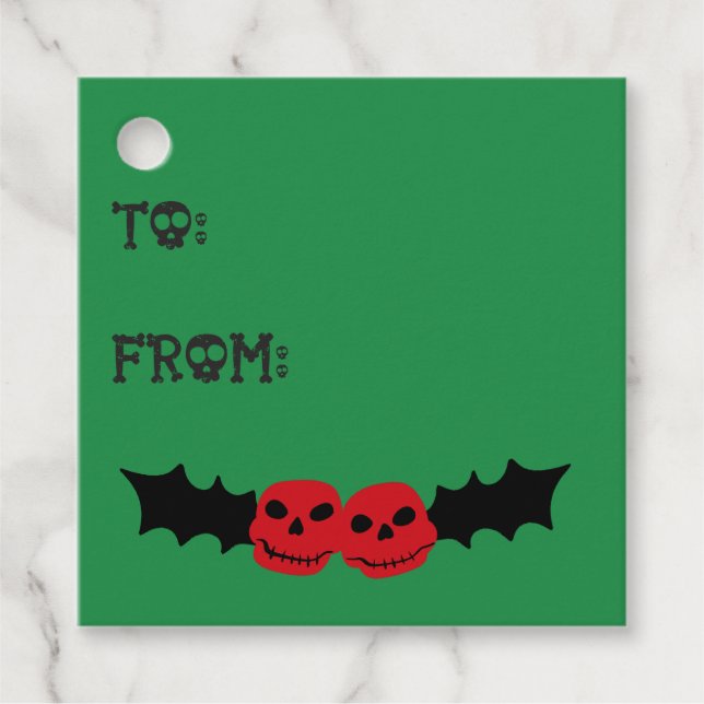 Étiquettes Cadeau Éffrayant Noël Déplaisant Goth Fête à thème (Devant)