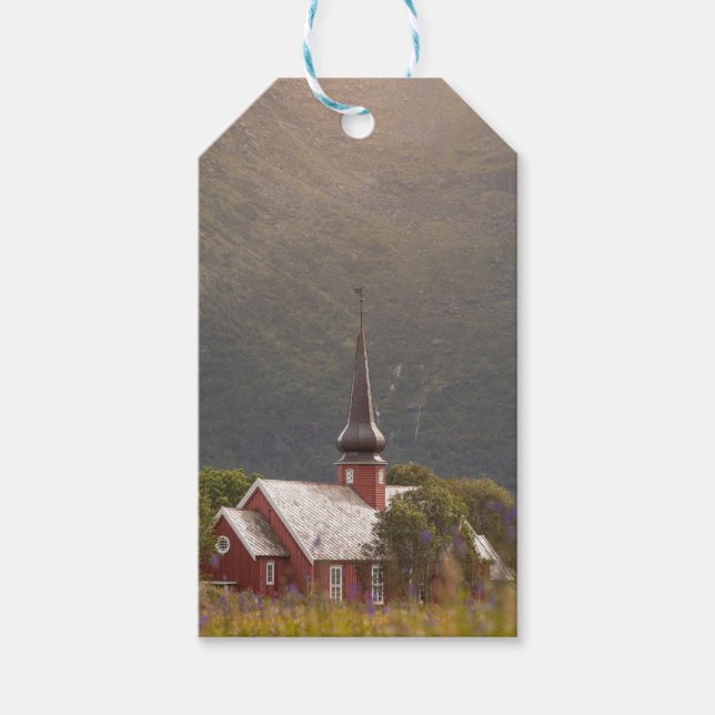 Étiquettes-cadeau Église Lofoten Flakstad (Devant)