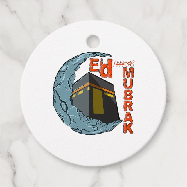 Étiquettes Cadeau Eid moubarak (Devant)