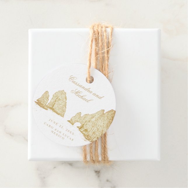 Étiquettes Cadeau El Arco |  Cabo San Lucas MEXICO (En situation)