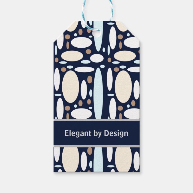 Étiquettes-cadeau Élégance Géométrique (Devant)