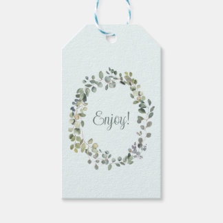 Étiquettes-cadeau Élégant Botanique Chic Eucalyptus Budget vert