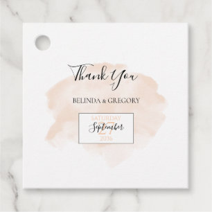 Étiquettes Cadeau Elégant cadeau Mariage aquarelle