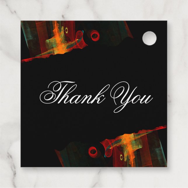 Étiquettes Cadeau Elegant Classic Modern Trendy Pattern #903 Wedding (Dos)