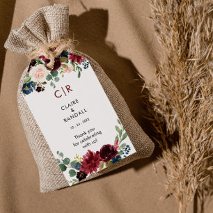 Étiquettes-cadeau Élégant coloré Floral Delal Mariage Tags cadeaux