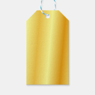 Étiquettes-cadeau Élégant Faux Gold Métallurgique Personnalisé V