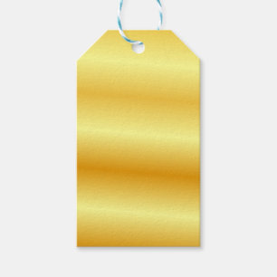 Étiquettes-cadeau Elégant Faux Gold Personnalisé Métallurgique Vi