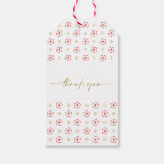 Étiquettes-cadeau Elegant Japanese Plum Blossom