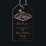 Étiquettes-cadeau Elégant Las Vegas Destination Mariage<br><div class="desc">Célébrez dans le style avec ces étiquettes mariages modernes et très tendance. Le design est facile à personnaliser avec votre libellé d'événement spécial et vos invités seront ravis quand ils verront ces étiquettes fabuleuses.</div>