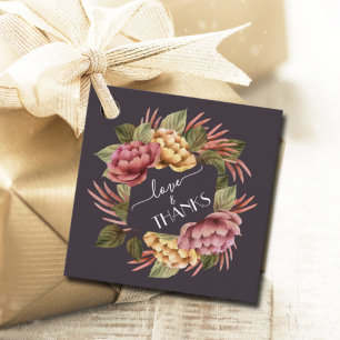 Étiquettes Cadeau Élégant mariage floral Favor Tags