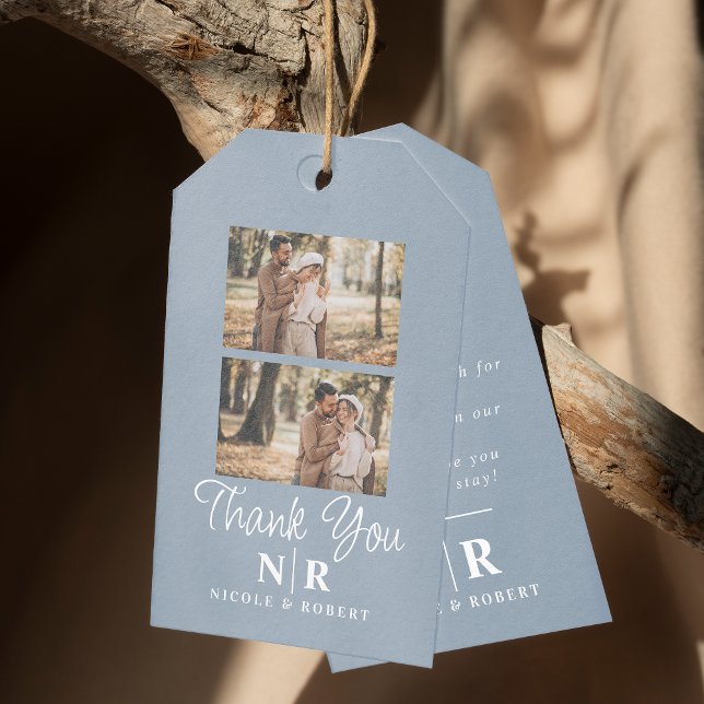 Étiquettes-cadeau Élégant Mariage Monogramme Mariage et Initiales de (Créateur téléchargé)