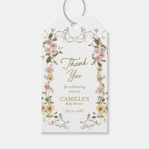 Étiquettes-cadeau Élégant Merci de Baby shower de verdure