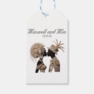 Étiquettes-cadeau Élégant Papier de réception de mariage serviettes