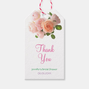 Étiquettes-cadeau Élégant Script de Remerciement pour Baby Shower Aq