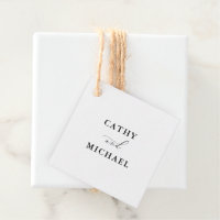 Élégant script minimaliste Mariage accrochage
