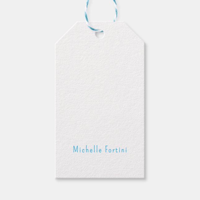 Étiquettes-cadeau Élégant Simple Minimaliste (Devant)