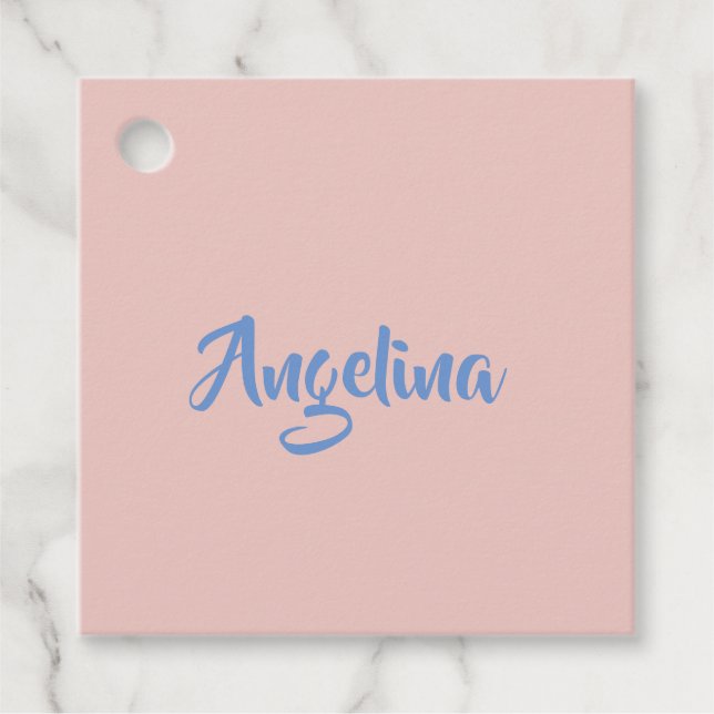 Étiquettes Cadeau Élégant stylé tendance unique écriture manuscrite  (Devant)