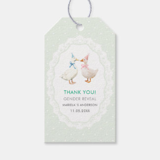 Étiquettes-cadeau Elegant Watercolor Silly goose gender reveal  Baby