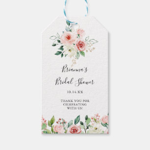 Étiquettes-cadeau Élégante Dainty Automne Fête des mariées florale