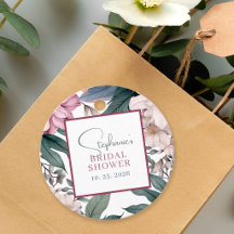 Élégante Fête de Mariage Florale Aquarelle Violett
