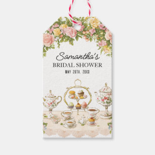Étiquettes-cadeau Elégante Fête des mariées de thé floral Favoriser