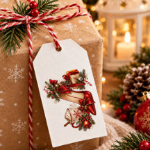 Élégantes étiquettes-cadeaux à talons hauts pour N