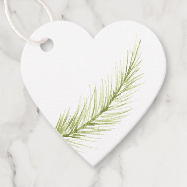 Étiquettes Cadeau Élégantes Fleurs de Noël (Devant)