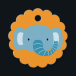 Étiquettes Cadeau Elephant Birthday Kids Art<br><div class="desc">Elephant Birthday Kids Art Favoriser Tags</div>