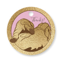 Eléphants en or baby shower