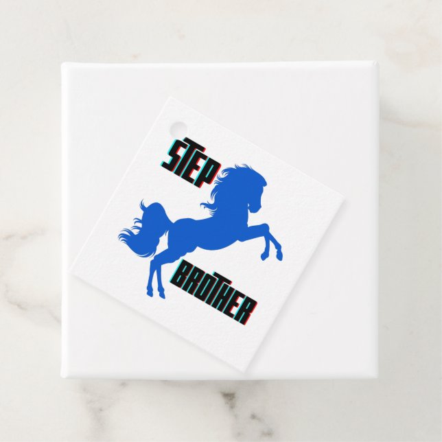 Étiquettes Cadeau Élevage du cheval Brother (En situation)