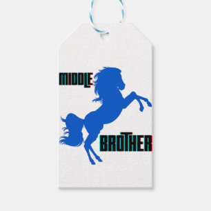 Étiquettes-cadeau Élevage du cheval du frère moyen