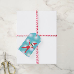 Étiquettes-cadeau Elf sur l'étiquette de cadeau