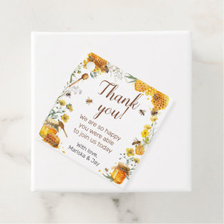 Étiquettes Cadeau Elle a trouvé sa douche de mariage Honey