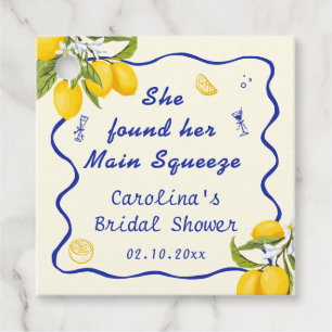 Étiquettes Cadeau Elle a trouvé sa fête de douche de mariage de rêve