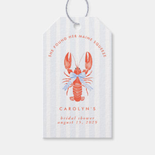 Étiquettes-cadeau Elle a trouvé sa Maine Squeeze Baby Shower 