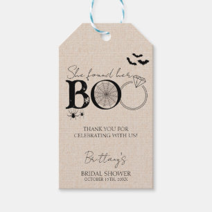 Étiquettes-cadeau Elle a trouvé son amour Rustique Halloween Enterre