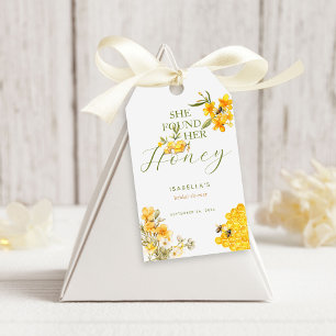 Étiquettes-cadeau Elle A Trouvé Son Miel Abeille Fête des mariées Fl