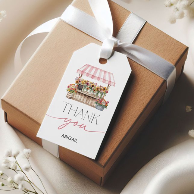 Étiquettes-cadeau Elle est fraîche de la fête de mariage pour future (She's Fresh Off the Market Bridal Shower Gift Tags)