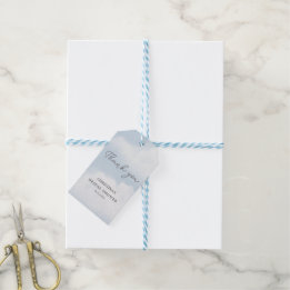 Étiquettes-cadeau Elle est sur la Fête de Mariage Aquarelle Cloud 9