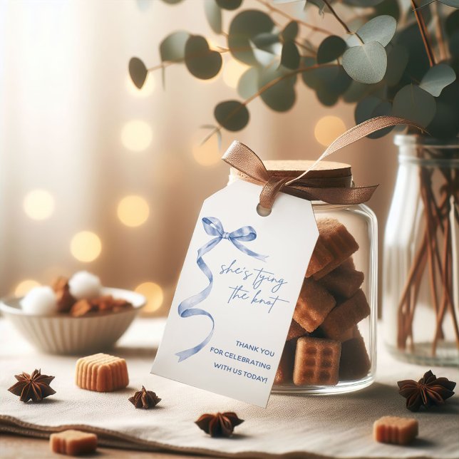 Étiquettes-cadeau Elle se marie ! Shower de mariage moderne (Créateur téléchargé)