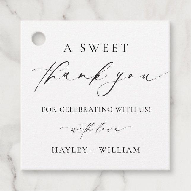 Étiquettes Cadeau Ellesmere A Sweet Merci (Devant)