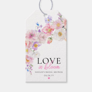 Étiquettes-cadeau Eloise Rose Florale Amour En Fleur Salle de Récept