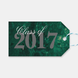 Étiquettes-cadeau Emerald Green Tonalité Jade Velvet Grunge