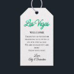 Étiquettes-cadeau Emerald Las Vegas Étincelles Mariage Bienvenue<br><div class="desc">Cette étiquette de bienvenue à Las Vegas est accentuée par une typographie émeraude verte scintillante sur fond blanc, ce qui la rend parfaite pour décorer un cadeau de bienvenue pour vos invités lors d'un mariage à destination à Las Vegas. Elle fait partie de la collection Mariage Emerald Las Vegas Sparkles....</div>